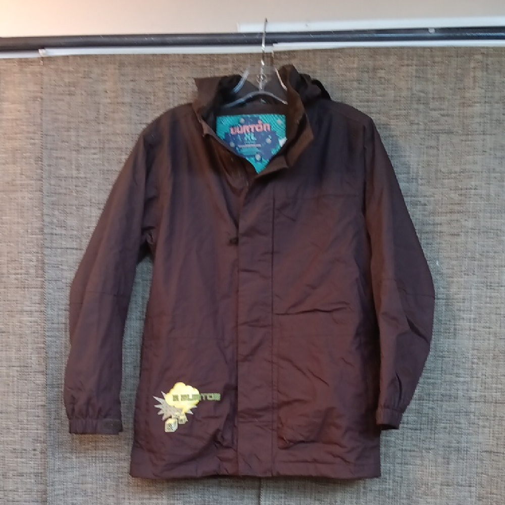 Boy's Burton Dark Brown Hooded Jacket with Graphic